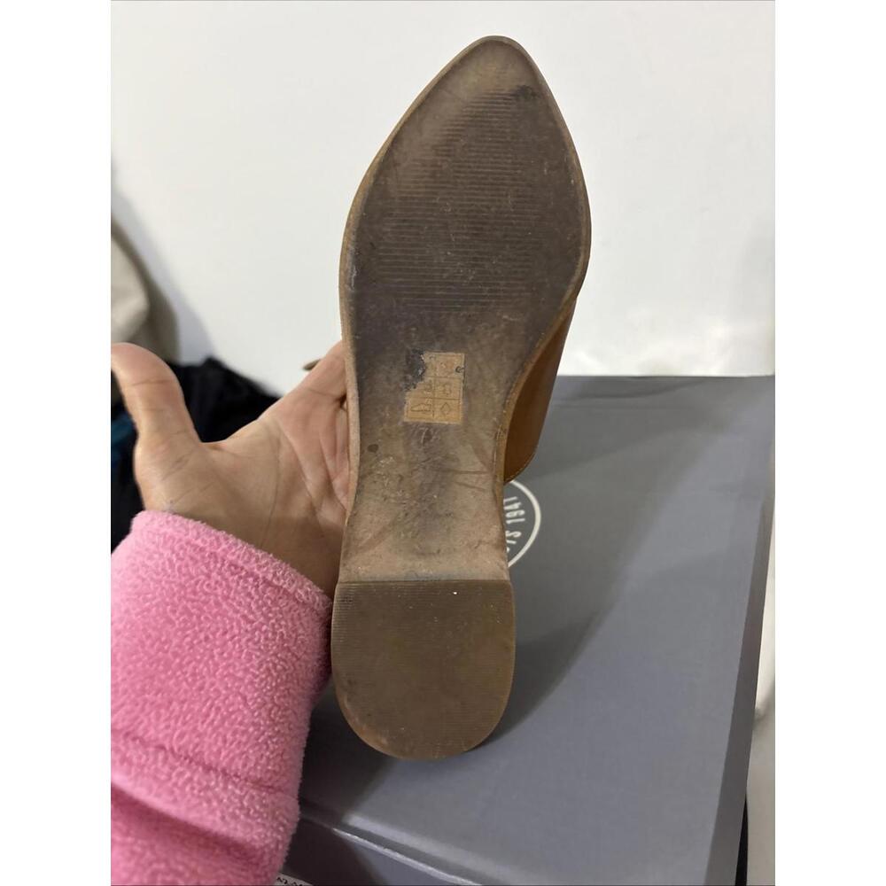 Madewell The Gemma Mule Shoes Women's Size 7.5 Brown Leather Pointed Toe Slip On - Picture 5 of 9